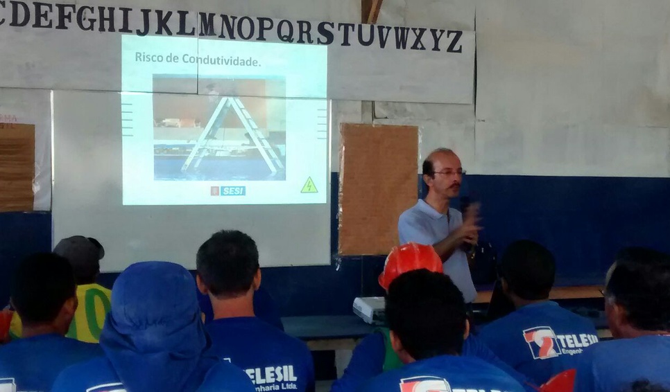 Palestra no Canteiro de Obra- Res. Bosque das Casuarinas