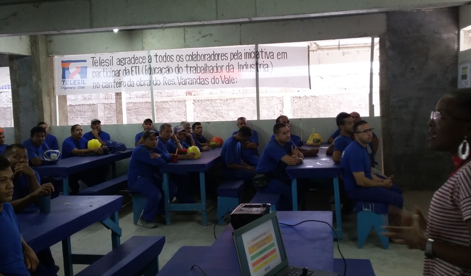 Palestra no Canteiro de Obra- Res. Varandas do Vale