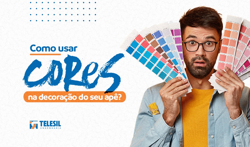 Como usar cores na decoração do seu apê?