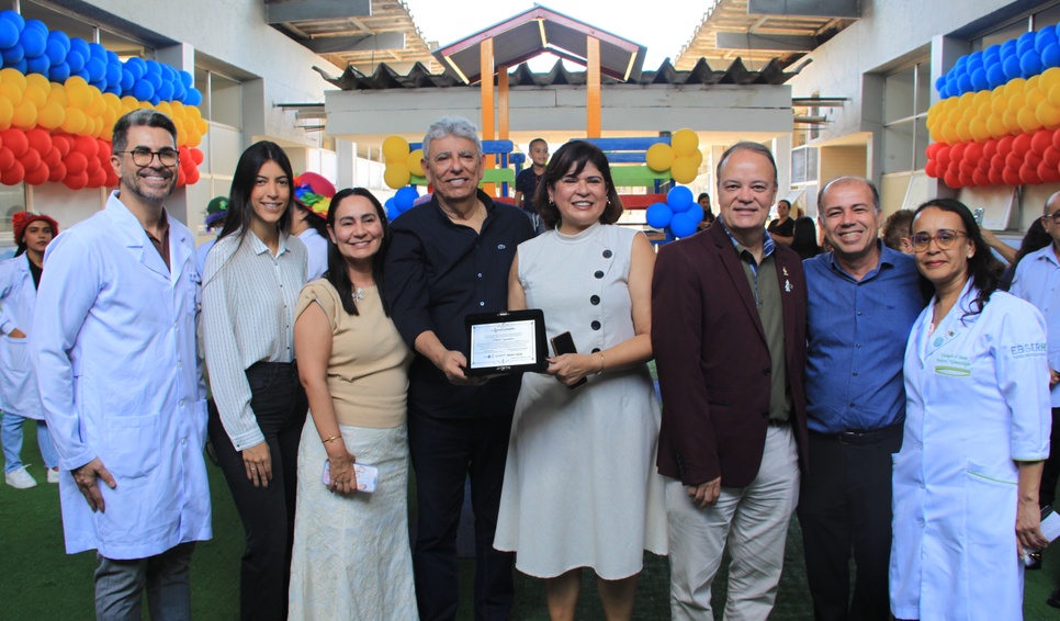 Parceria entre HUPAA-Ufal e Telesil inaugura parque infantil do Ambulatório de Pediatria