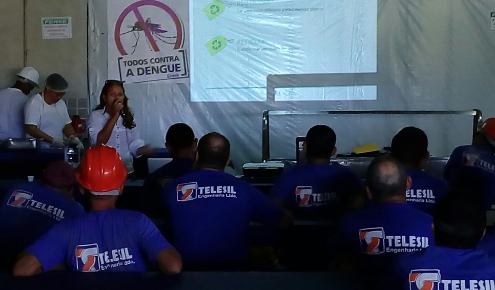 Palestra de reutilização de materiais na obra- Res. Vista do Mar