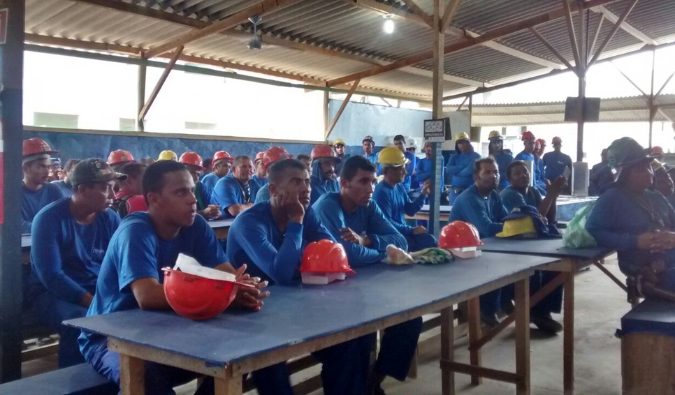 Palestra no Canteiro de Obra- Res. Bosque das Casuarinas