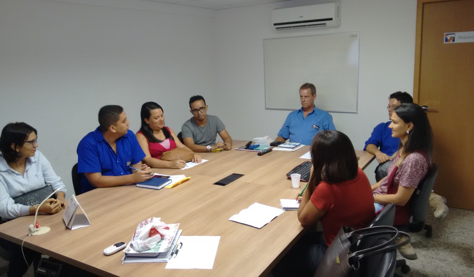 Reunião com Rhs e Téc. Segurança das obras- Projeto Bem Estar- Escritório Telesil